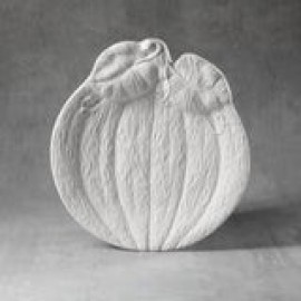 Ceramic Bisque Pumpkin Plate Ceramic Bisque Pumpkin Plate